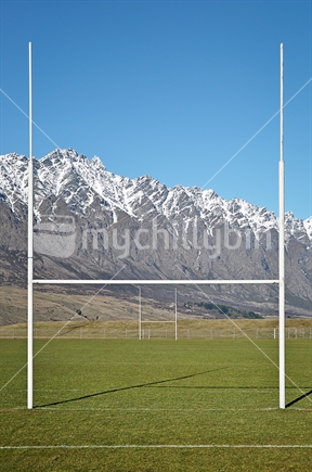 Rugby posts and The Remarkables
