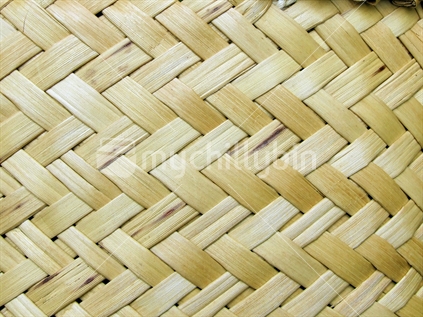 Close up of woven kete
