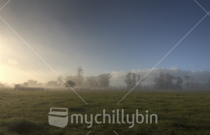 Warkworth on a misty morning