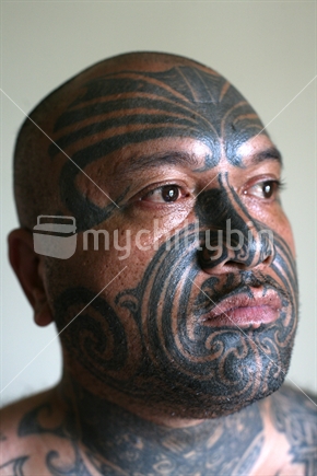 Maori man with moko

**Please note: Photographer requests no billboard usage for this image**