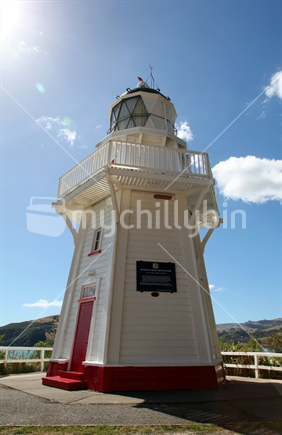 Light house at Akaroa, New Zealand