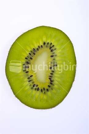 A slice of kiwifruit