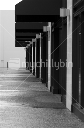 Doors of office buildings in Central Auckland, New Zealand