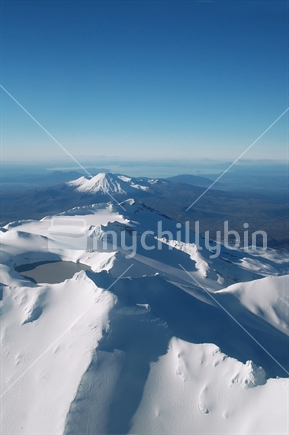 Tongariro National Park from the air