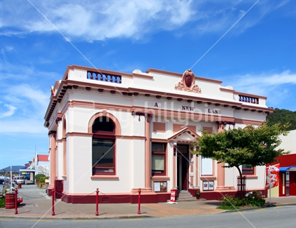 The former Bank of NZ building in Tainui St, Greymouth