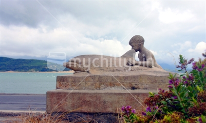 Memorial for "Opo", the dolphin who lived and died in Hokianga Harbour in the summer of 55/56