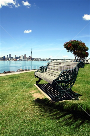 Bench in Bayswater, Auckland, New Zealand