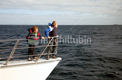Teenagers on Boat