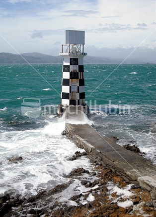 Point Halswell Lighthouse, Wellington Harbour, New Zealand