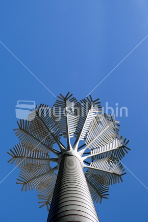 Nikau palm sculpture, Wellington City