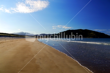 Expansive Coromandel beach