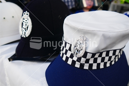 Police helmet and hat