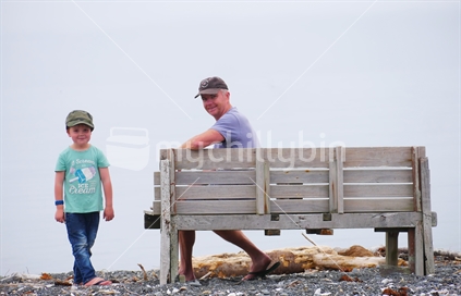 Father and Son outdoor Portrait