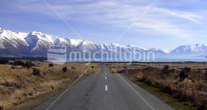 Road to Lake Ohau, New Zealand