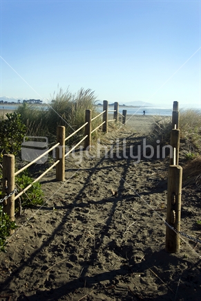 Access to Sumner beach, Christchurch