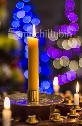 Light a candle (raised ISO)