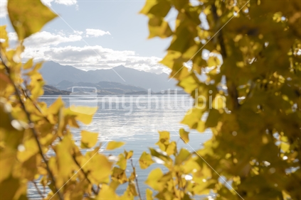 Lake Wanaka on a calm Autumn day