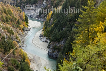 Skippers canyon and the Shotover river near Queenstown