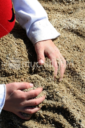 Sandy hands