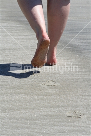 Barefoot stroll