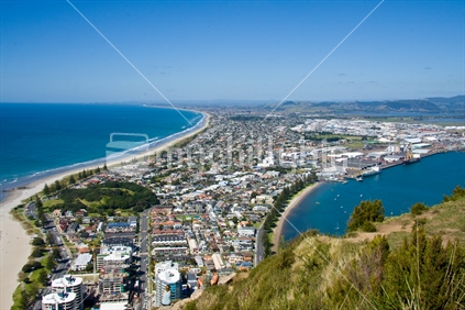 View from Mt Manganui, North Island, New Zealand