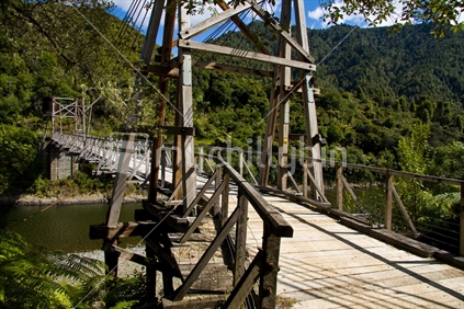 Historic Taurnage Bridge, Waioeka Gorge Scenic Reserve, East Coast, North Island, New Zealand