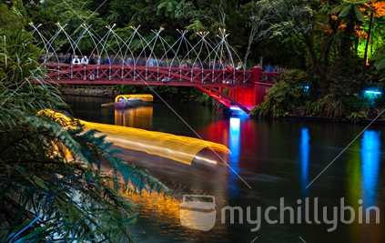 Poets Bridge, Festival of Lights, Pukekura Park, New Plymouth