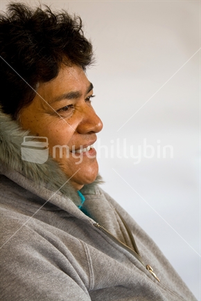 Maori woman smiling
