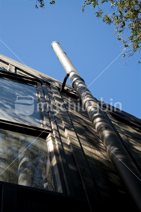 Ventilation pipe on a building