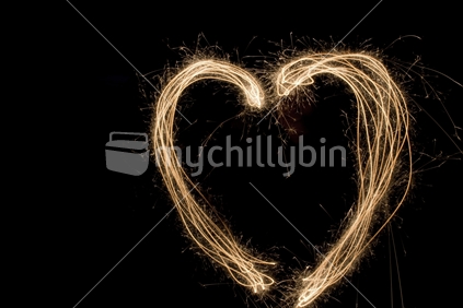 Sparkler heart