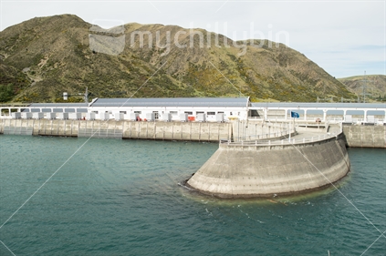 Hydro-power dam structure at Waitaki