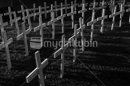 ANZAC crosses in black and white  (BW version as discussed)