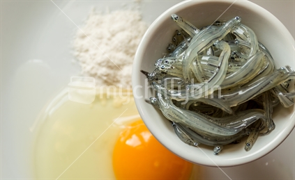 Ingredients for Whitebait Fritters