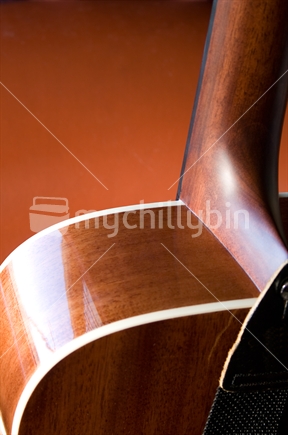 Back of a guitar