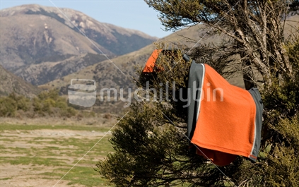 The camper's clothesline