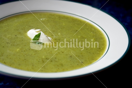 Courgette and Basil Soup