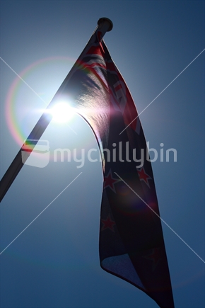 New Zealand Flag at War Memorial
