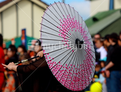 Performer at Sakura Festival, Palmerston North, New Zealand