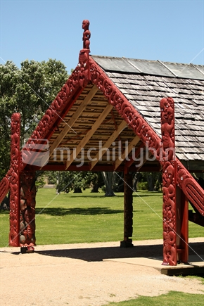 Whare Waka / Canoe House at Waitangi Treaty Grounds 