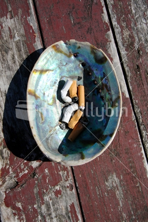 Paua ashtray

