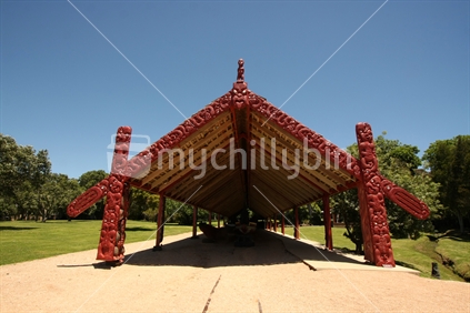 Whare Waka / Canoe House at Waitangi Treaty Grounds 