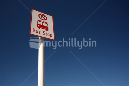 Bus stop sign

