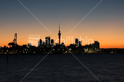 Auckland skyline at night
