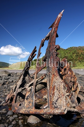 SS Gairloch Shipwreck, New Plymouth, Taranaki, New Zealand
