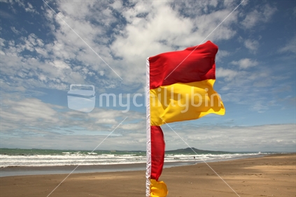 Swim between the flags; Mairangi Bay beach, North Shore, Auckland
