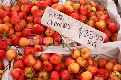 White New Zealand cherries
