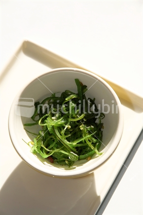 Seaweed salad, served in Auckland, New Zealand.