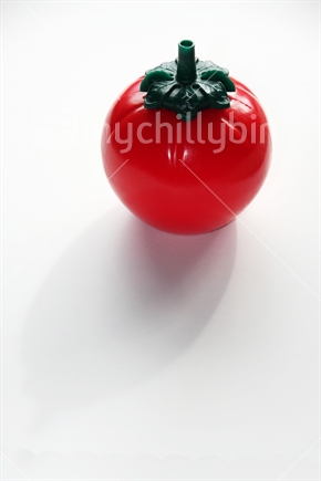 iconic tomato sauce bottle with copy space