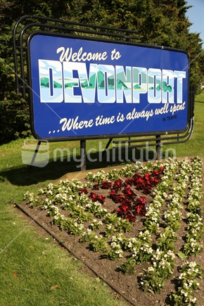 Welcome to Devonport - where time is always well spent (in traffic graffiti)