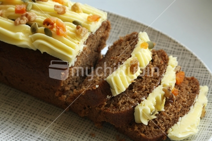 Slices of Carrot cake